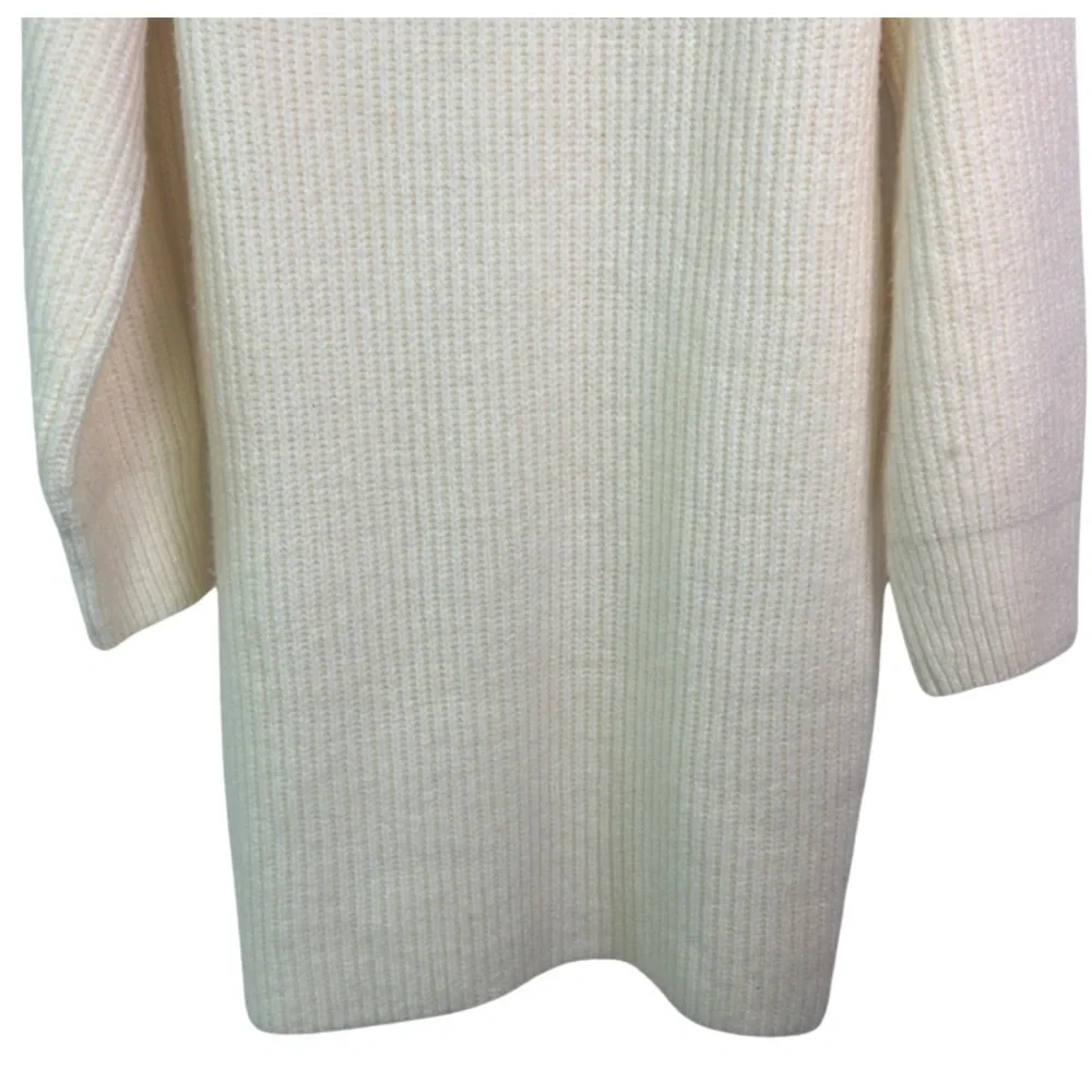 Express Sweater Dress - Ribbed Knit, Long Sleeve, Black, Size M - Picture 10 of 16